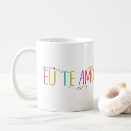 Ich Liebe Sie auf Portugiesisch eu die amo-Kaffee- Kaffeetasse