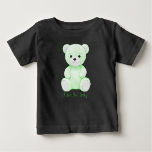 Ich Liebe Sie Baby Green Bear Cudly Toy Bodysuit Baby T-shirt