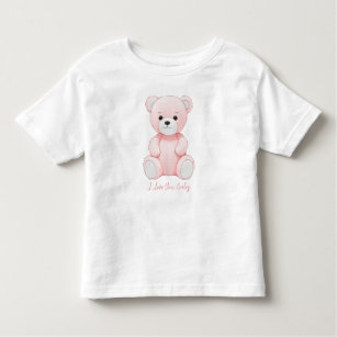 Ich Liebe Sie Baby Pink Bear Cudly Toy Bodysuit Kleinkind T-shirt