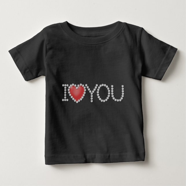 Ich Liebe Sie Baby T-shirt (Vorderseite)
