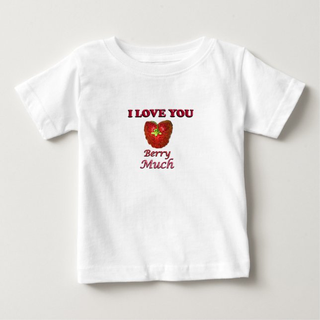 Ich Liebe Sie Berry viel Baby T-shirt (Vorderseite)