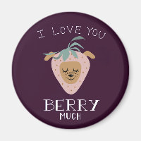 Ich Liebe Sie BERRY viel | Funny Strawberry Dog Pu