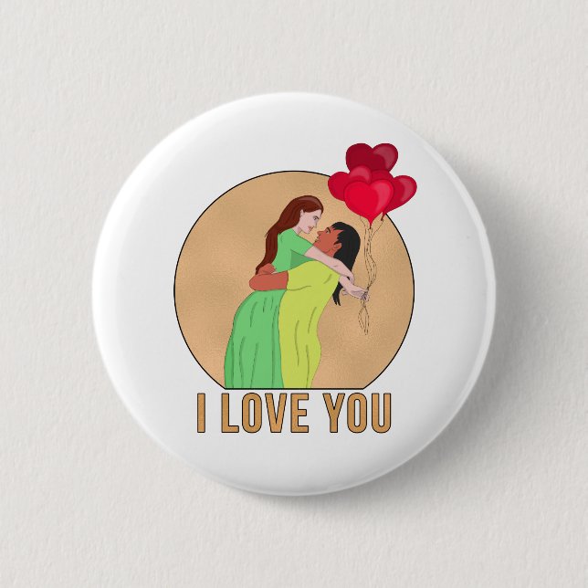 Ich Liebe Sie Button (Vorderseite)