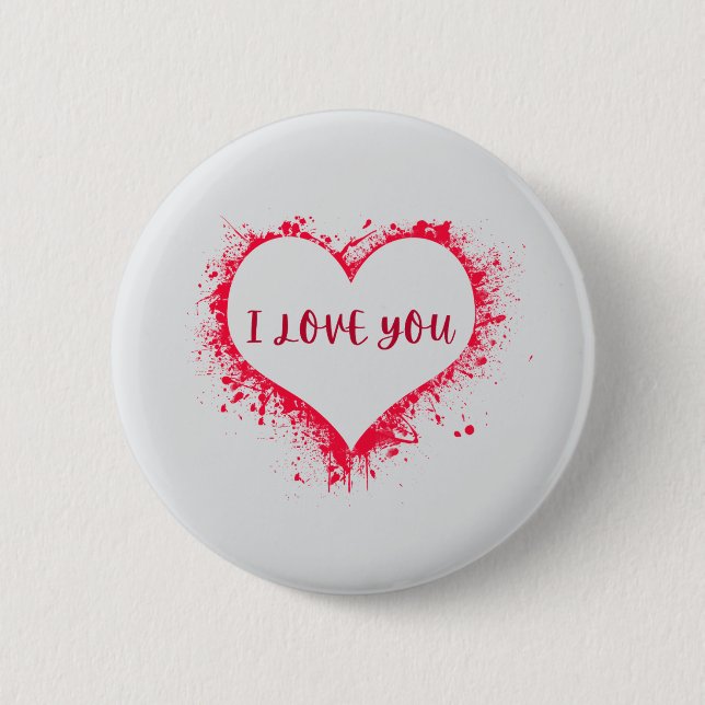 Ich Liebe Sie Button (Vorderseite)