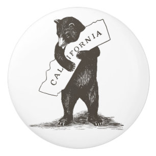 Ich Liebe Sie California Bären umarmt Staat Keramikknauf