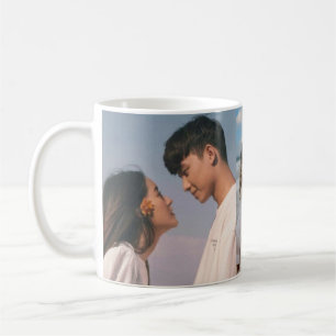 Ich Liebe Sie - Custom 2-Foto Tasse für Kaffeelieb