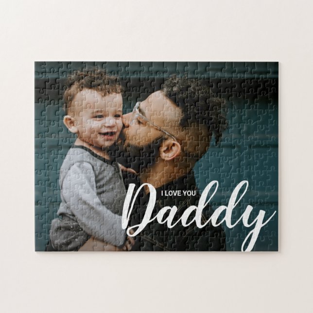 Ich Liebe Sie Daddy Custom Foto (Horizontal)