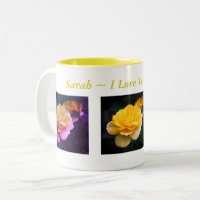 Ich Liebe Sie Gelb Rose Personalisiert