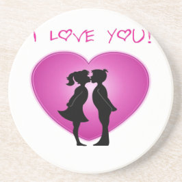 Ich Liebe Sie Getränkeuntersetzer