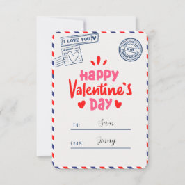 Ich Liebe Sie glücklich Valentinstag Romantische G Dankeskarte