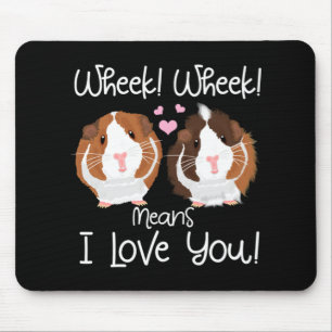 Ich Liebe Sie Guinea Pig Cavy Roddent Mousepad