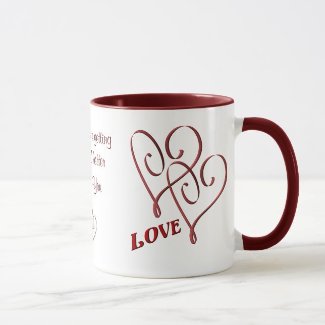 Ich Liebe, Sie haben die Red Hearts Coffee Tasse m (Rechts)