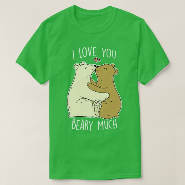 Ich Liebe, Sie haben viel Niedliche Valentinbären. T-Shirt (Design vorne)