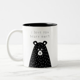 Ich Liebe, Sie haben viel Tasse. Zweifarbige Tasse