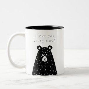 Ich Liebe, Sie haben viel Tasse. Zweifarbige Tasse