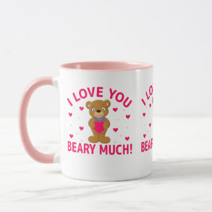 Ich Liebe, Sie haben viel Teddybär. Tasse