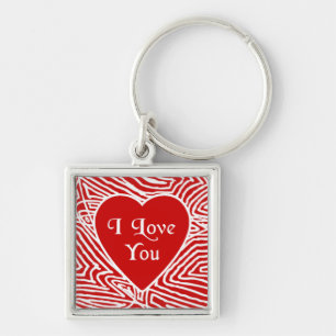 Ich Liebe Sie Herz Keychain Schlüsselanhänger