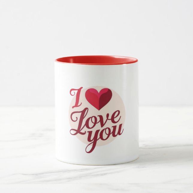 Ich Liebe Sie Herzenslust Tasse (Zentrum)