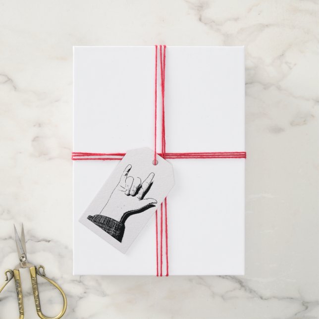 Ich Liebe Sie in ASL Geschenkanhänger (Mit Garn)