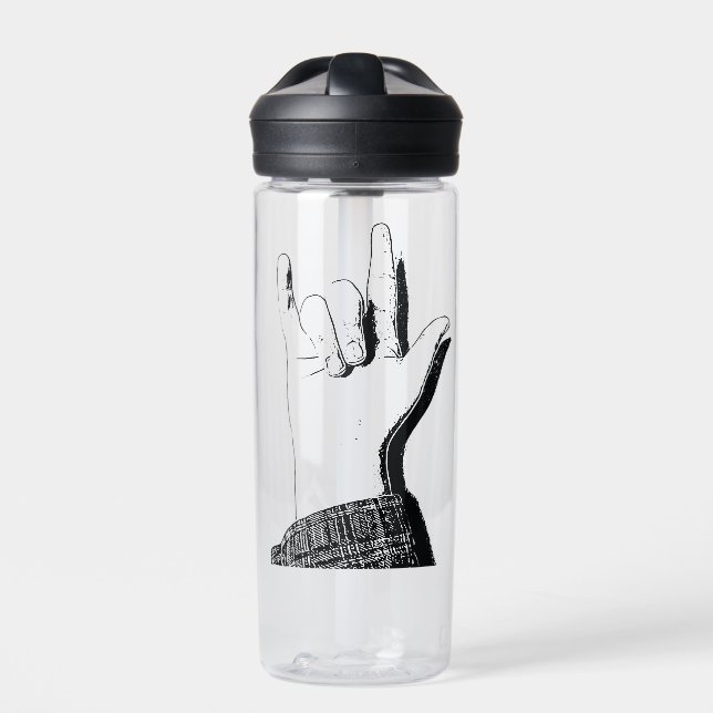 Ich Liebe Sie in ASL Trinkflasche (Vorderseite)
