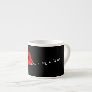 Ich Liebe Sie in den irischen Lippen Kiss Coffee E Espressotasse