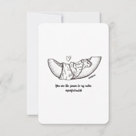 Ich Liebe Sie - Jamón und Melon, Flachkarte