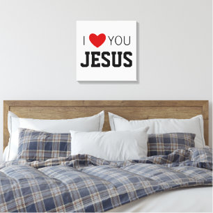 Ich Liebe Sie Jesus Modernes Christliches Glaube Leinwanddruck