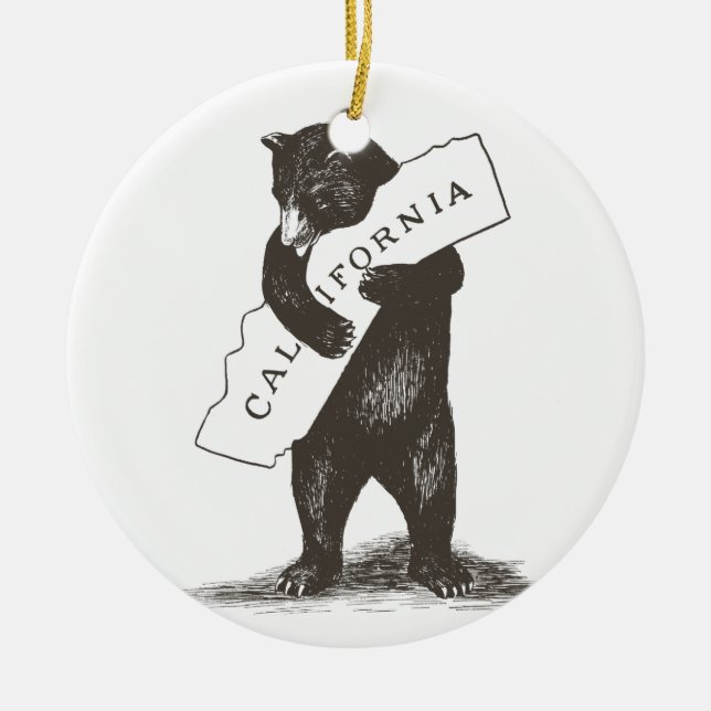 Ich Liebe Sie Kalifornien Keramikornament (Vorne)
