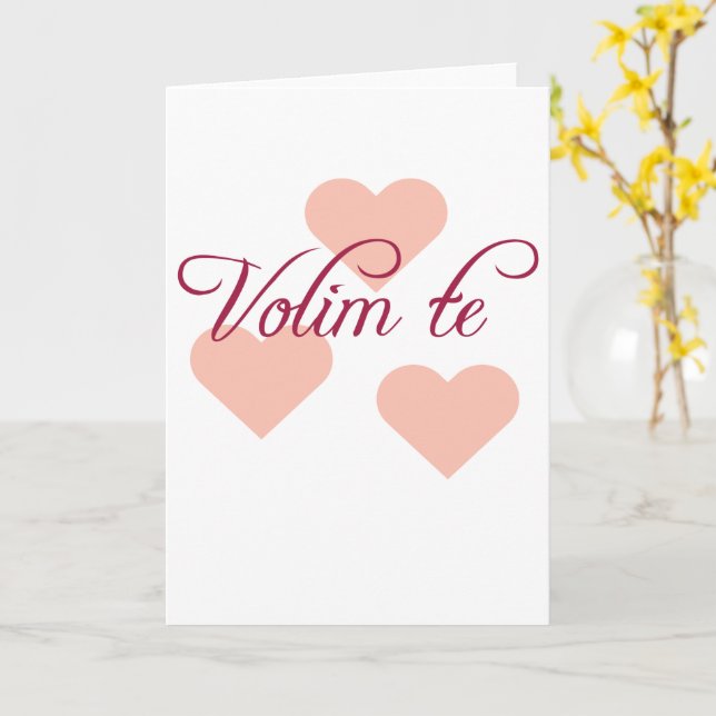 Ich Liebe Sie Karte (Gelbe Blume)