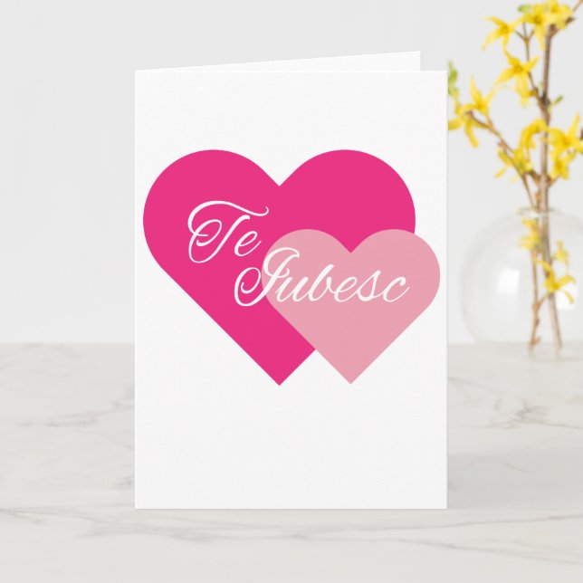 Ich Liebe Sie Karte (Gelbe Blume)