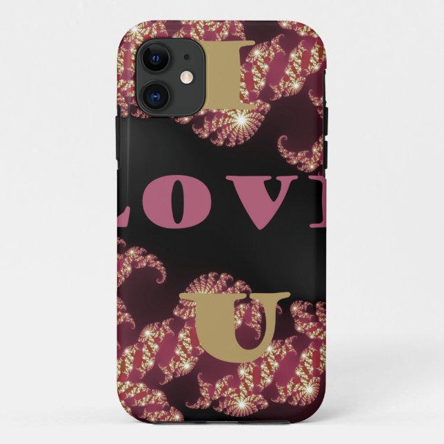 Ich Liebe Sie kosmisches Konstellationsmuster Art  Case-Mate iPhone Hülle (Rückseite)