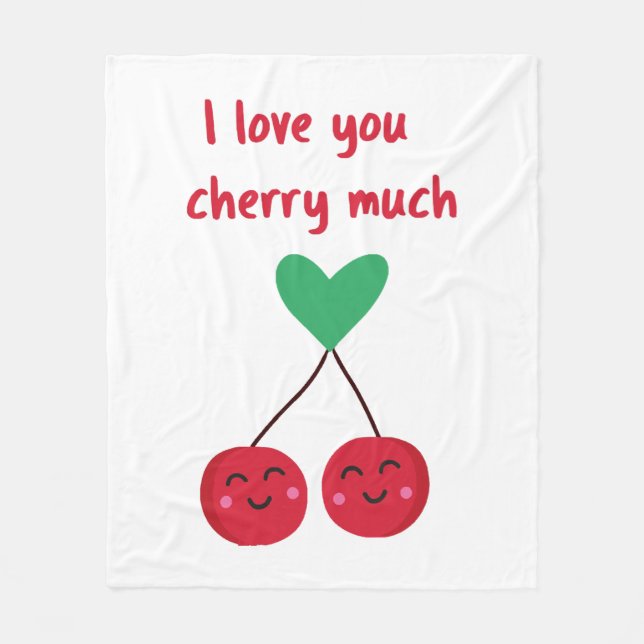 Ich Liebe, Sie kreuzen viel Valentine Fleecedecke (Vorderseite)