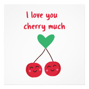 Ich Liebe, Sie kreuzen viel Valentine Fotodruck