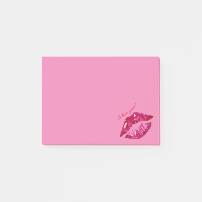 Ich Liebe, Sie küssen Post-it-Notizen Post-it Klebezettel (Vorderseite)