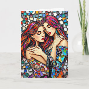 Ich Liebe Sie   Lesbian Couple Karte