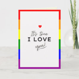 Ich Liebe Sie LGBT-stolz auf die Valentinkarte Karte