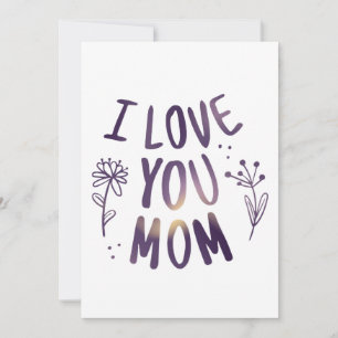 Ich Liebe Sie Mama Blumenmütter Tag Geschenke Idee Einladung