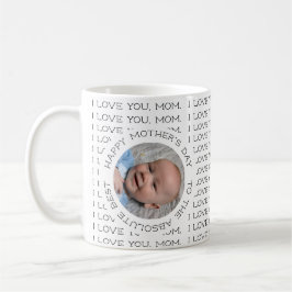 Ich Liebe Sie Mama glücklich Mutter Tag Baby Foto Kaffeetasse