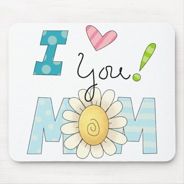Ich Liebe Sie Mama Mousepad (Vorne)