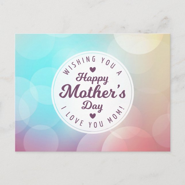 Ich Liebe Sie Mama Muttertag | Postkarte (Vorderseite)