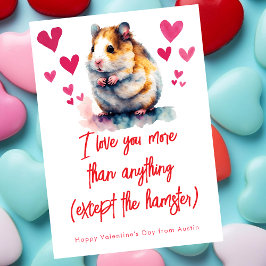 Ich Liebe Sie mehr als alles andere lustige Valent Feiertagskarte
