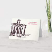 Ich Liebe Sie mehr als geschnitten Brot! Karte