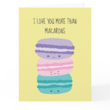 Ich Liebe Sie mehr als Macarons Kawaii Pastel Nied