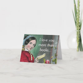 Ich Liebe Sie mehr als nur eine Bücherkarte (Funny Karte