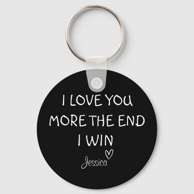 Ich Liebe Sie mehr, das Ende, ich siege, Keyring,  Schlüsselanhänger (Vorderseite)