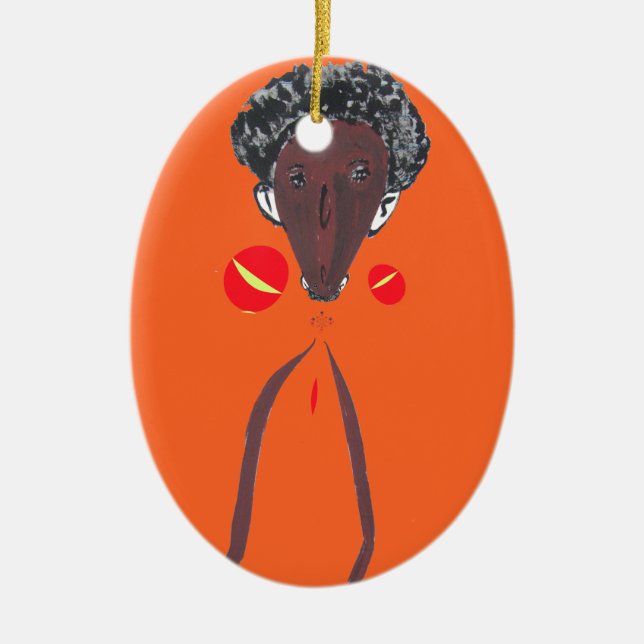 Ich Liebe Sie Nakupenda Swahili Keramikornament (Vorne)