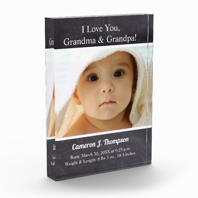 Ich Liebe Sie, Oma und Opa Baby Foto (Links)