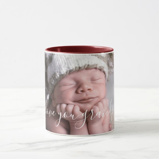 Ich Liebe Sie Opa Foto-Vorlage Tasse (Zentrum)