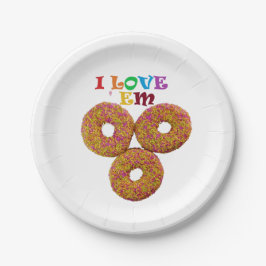 Ich Liebe sie! Pappteller