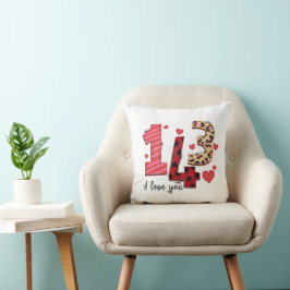 Ich Liebe Sie Personalisiert Valentine Kissen